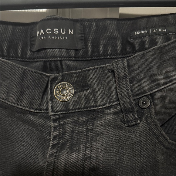 PacSun Men’s Black Distressed Skinny Jeans | 32x30 | Street Style 🖤 - Picture 2 of 9